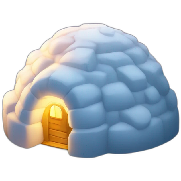 igloo glowing emoji