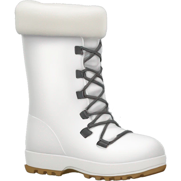 White moon Boots  emoji