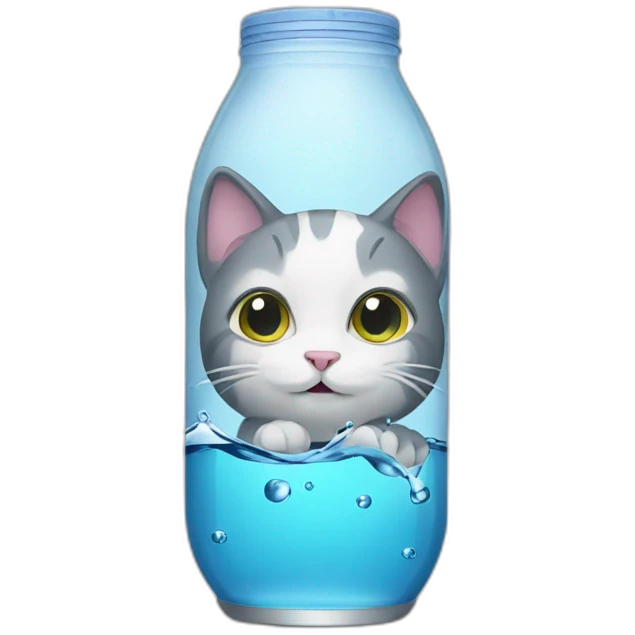 Cat drink water emoji