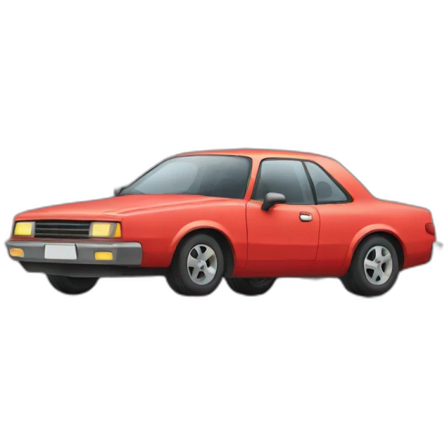 car with no wheels emoji