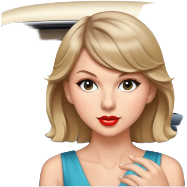 Taylor Swift in a car  emoji