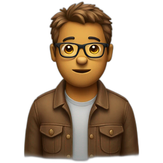 nerd bear emoji