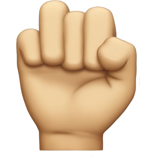 Do not sign with fist emoji
