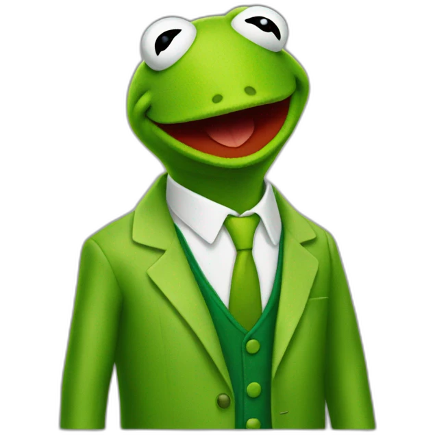 Kermit suit emoji