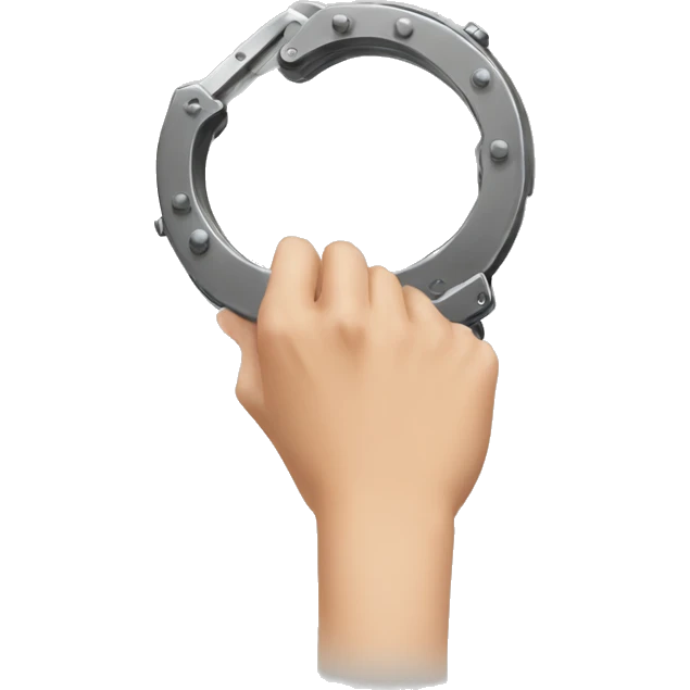 Handcuff HAND emoji