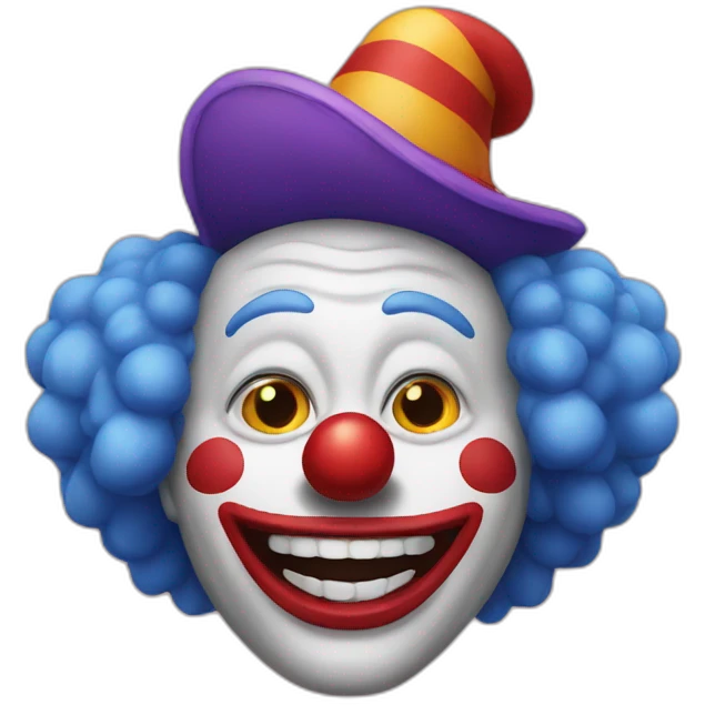 Clown flippant emoji