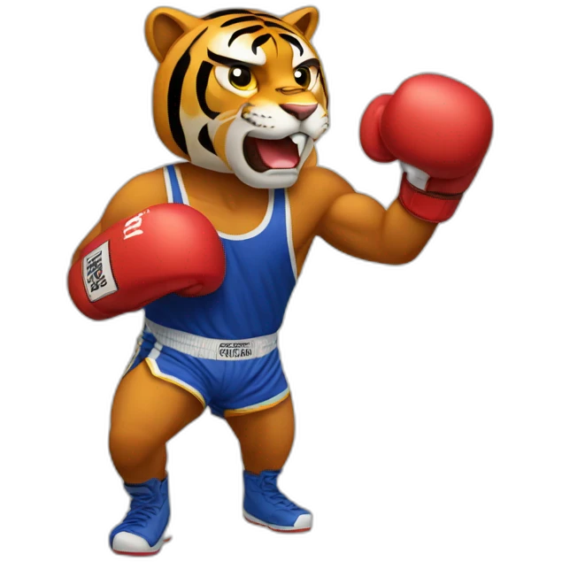 Tigre boxing emoji