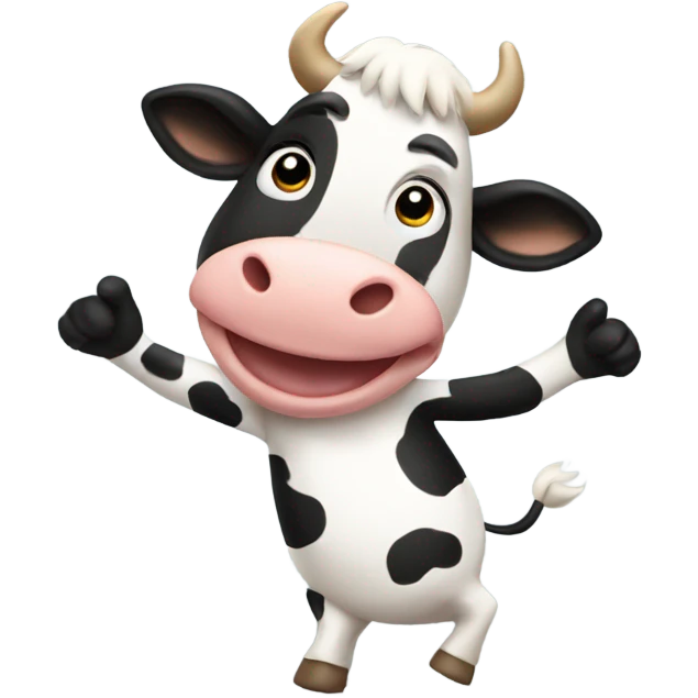 Cow dancing emoji