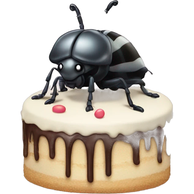 beetlejuie wth a cake emoji