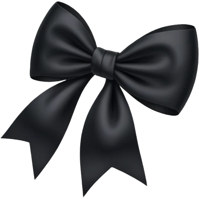 fiocco nero emoji