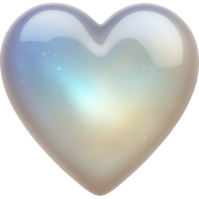 Moonstone heart emoji