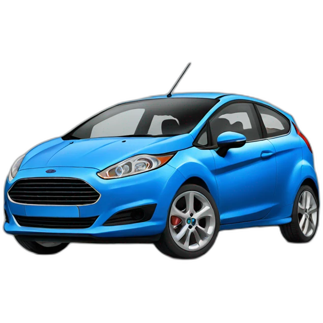 Blue Ford Fiesta emoji