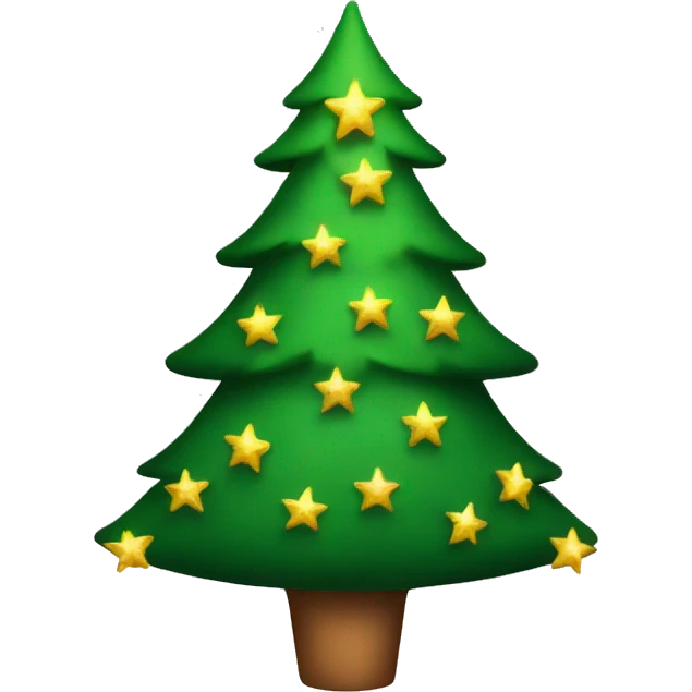 Christmas tree with stars  emoji