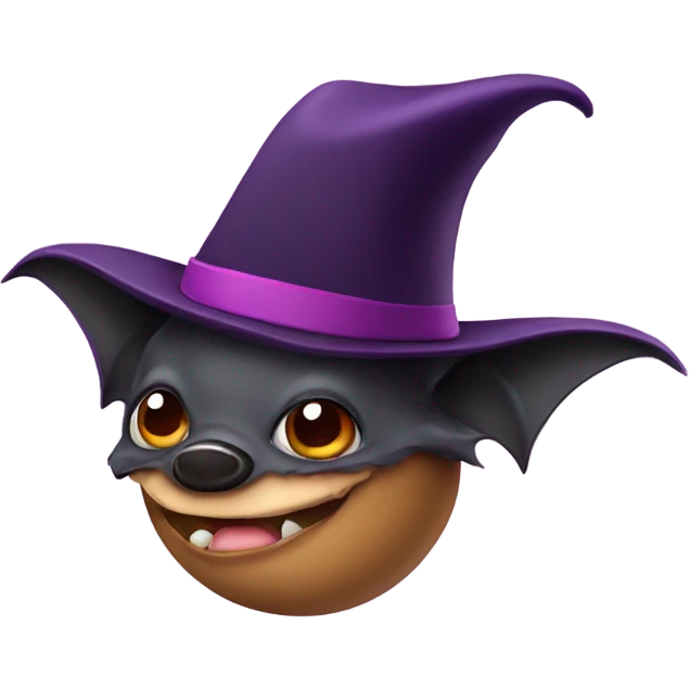 Bat with hat emoji