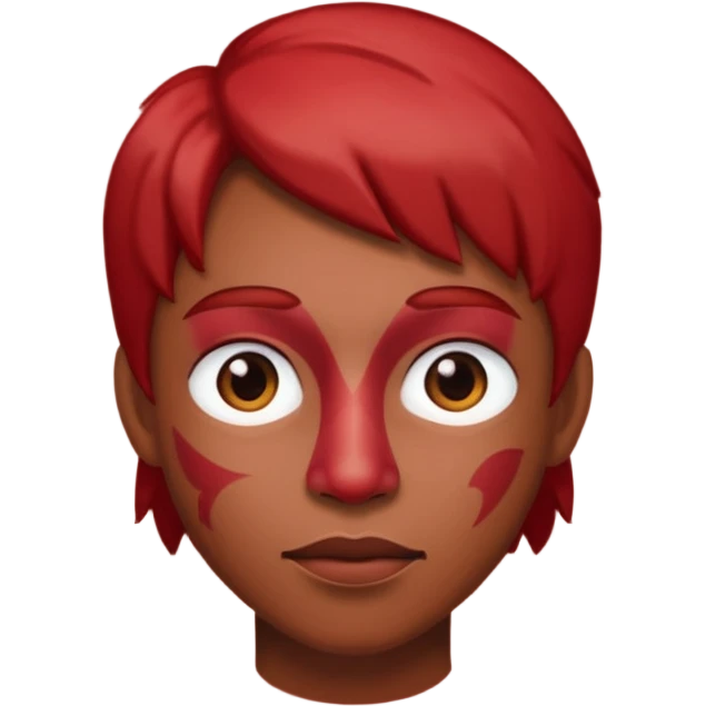 ass red emoji