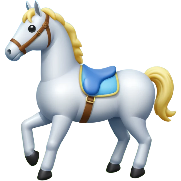 puffy inflatable horse landscape  emoji