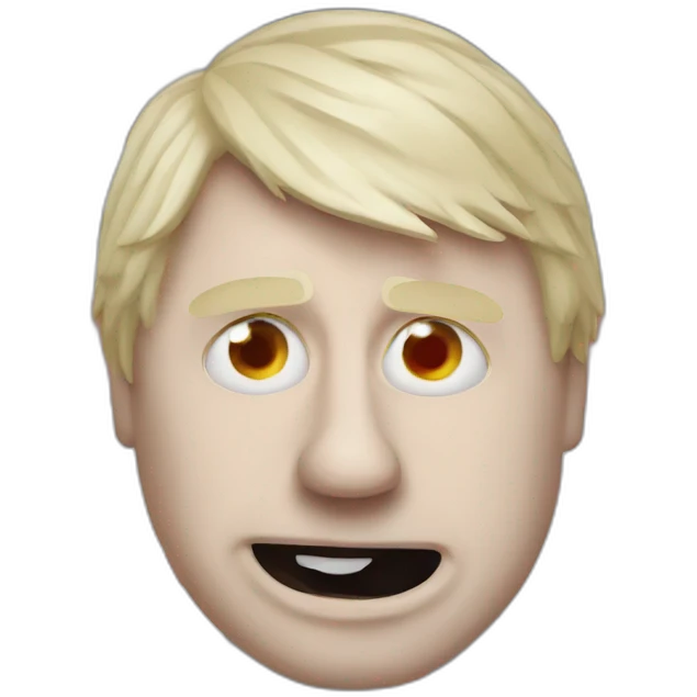Boris Johnson with British Flag emoji