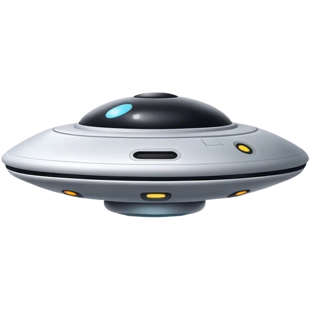 Ufo minimal design emoji