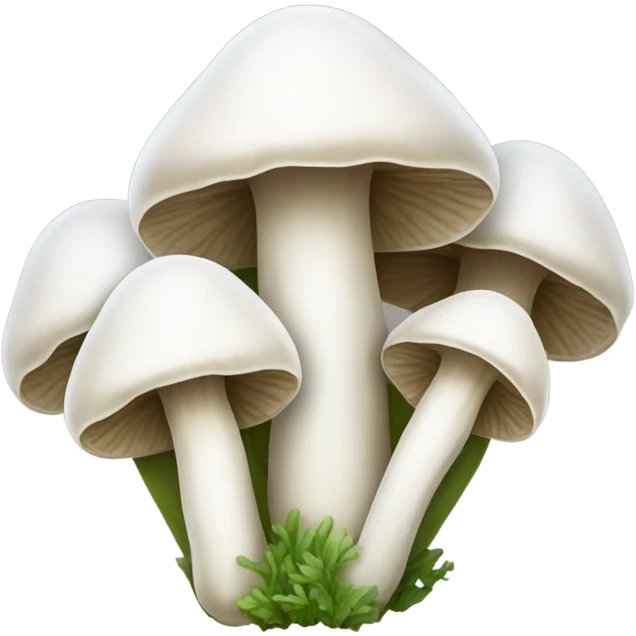 Bundle of long&thin white mushroom with small cap emoji