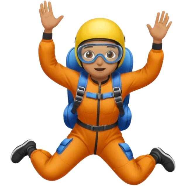 sky diving emoji