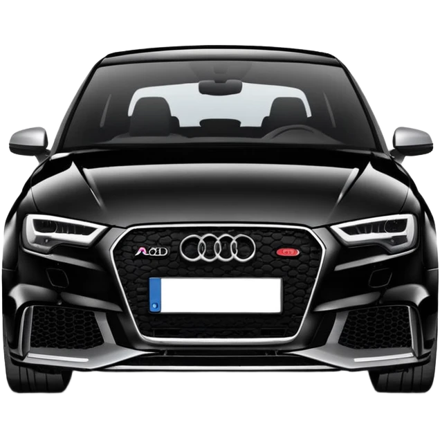 Car Audi rs 3 black emoji
