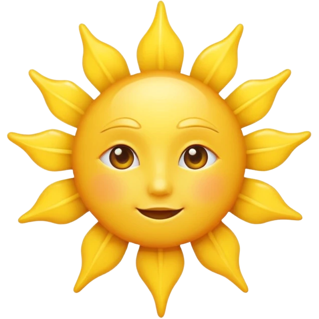 classic sun emoji