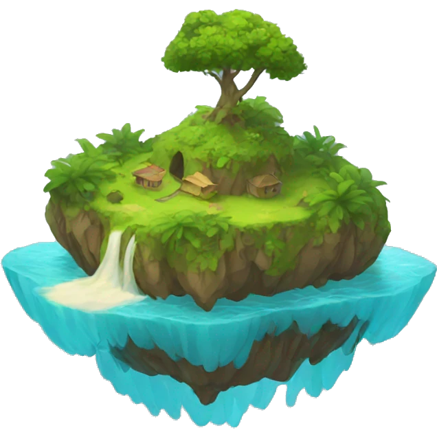 Floating island emoji