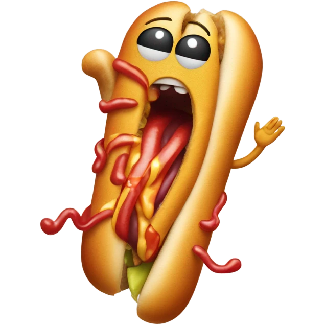 Drunk off hotdogs  emoji