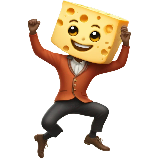Cheese dance  emoji