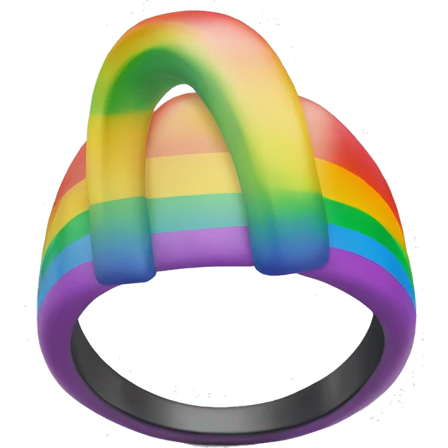 Anillo arcoiris emoji
