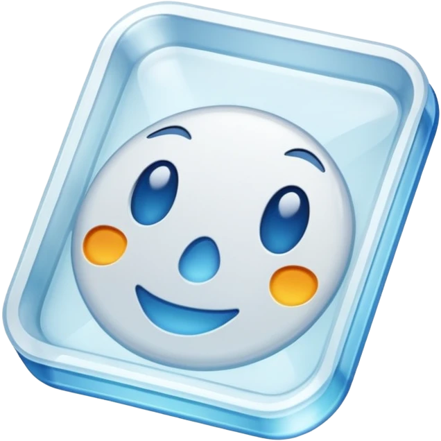 a piece of plastic material. no face emoji
