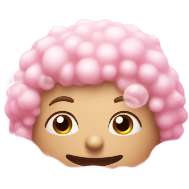 pink bubble bath emoji