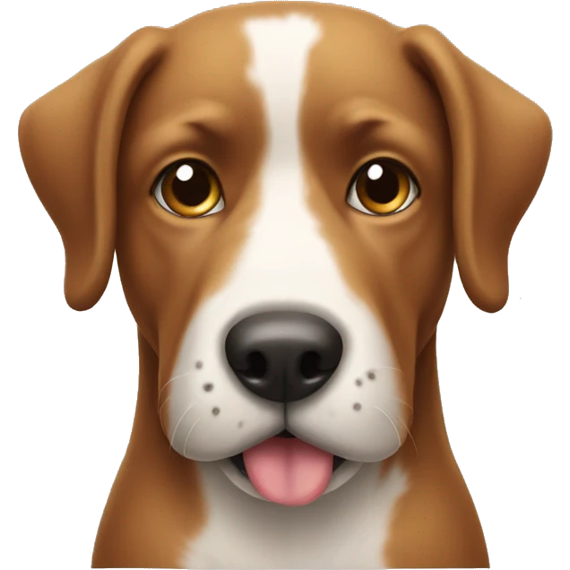 Dog having a poo emoji