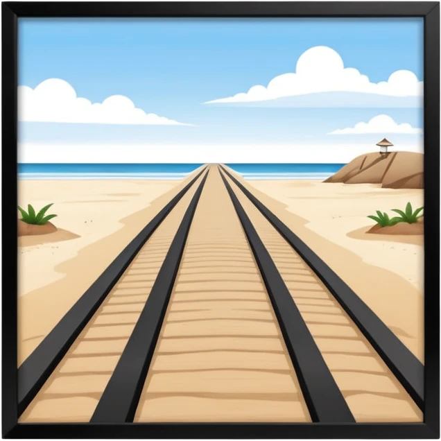 beach runway emoji