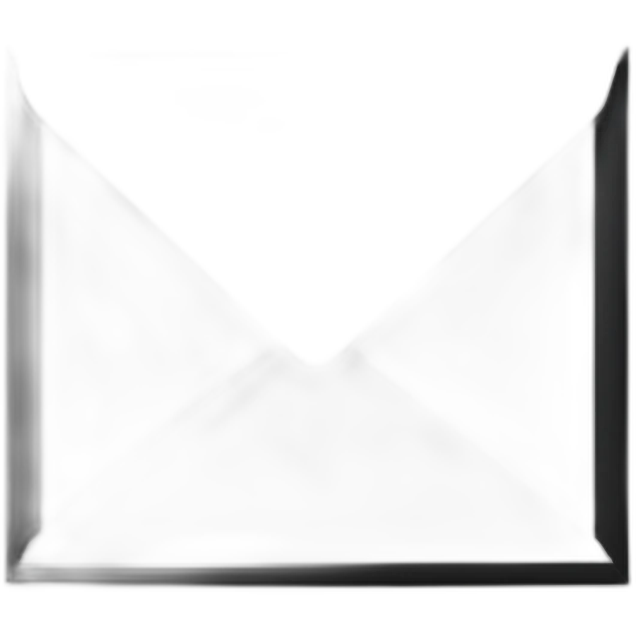 Black envelope emoji