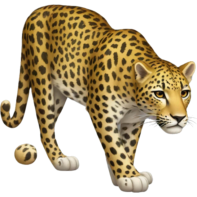 leopard looking back emoji