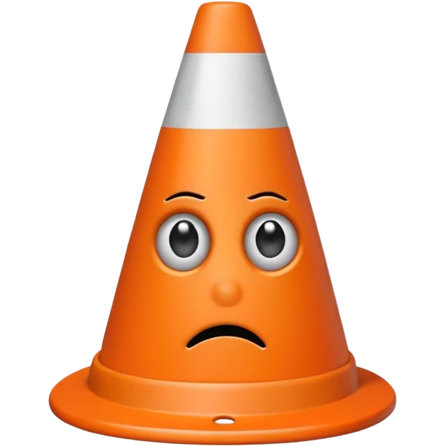 Emo Traffic Cone emoji