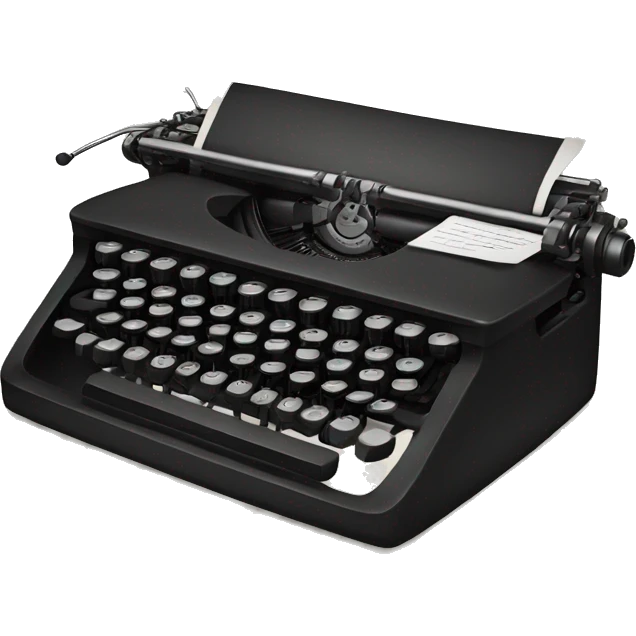 Kafka types on a typewriter emoji