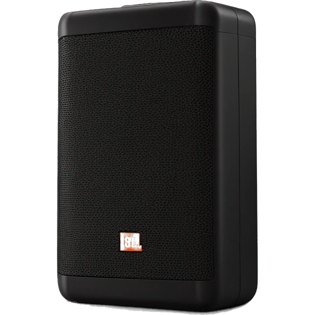Black rectangular Portable speaker on a black background jbl emoji