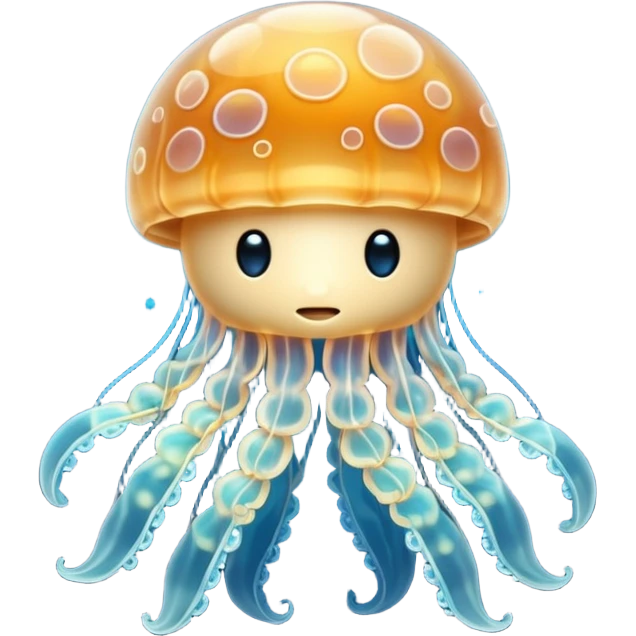 Baby jellyfish with unique design emoji