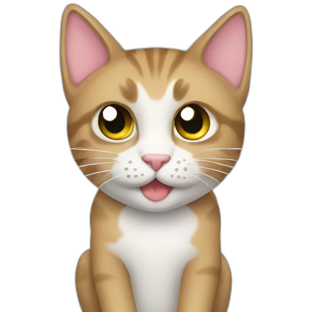 Katze mit Mittelfinger emoji