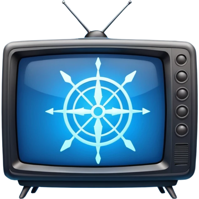 TV screen with crosshairs emoji