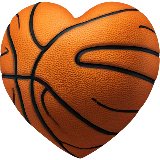 Heart shaped basketball  emoji