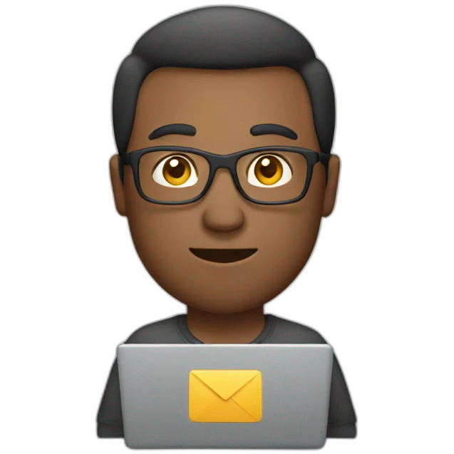 Man with laptop emoji