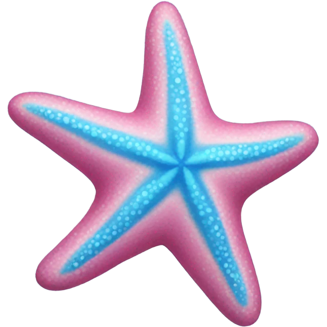 pink and blue starfish  emoji