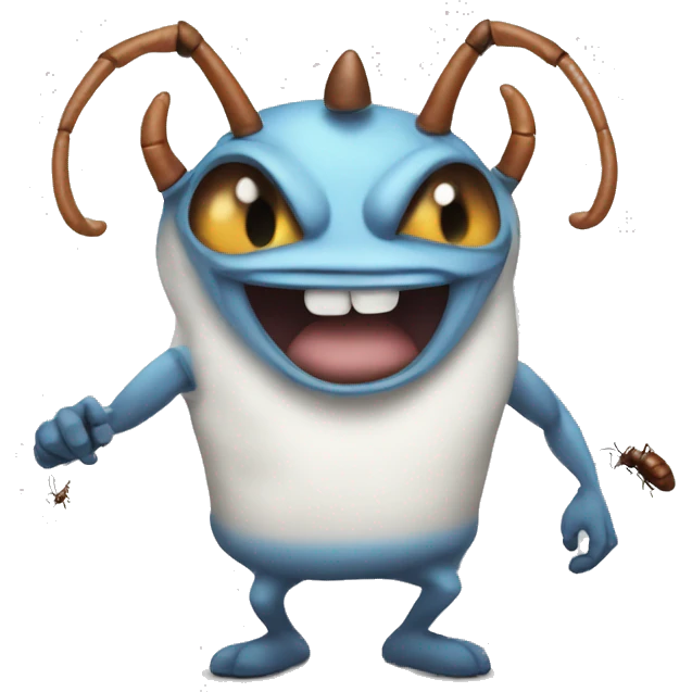 oggy and the cockroaches jack with muscles emoji | AI Emoji Generator