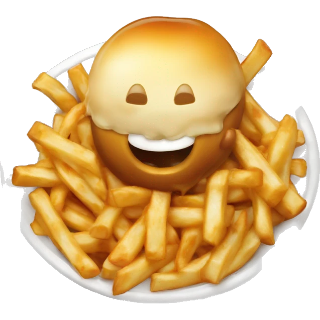 Poutine qui mange de la poutine emoji