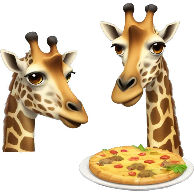 Jirafa comiendo  emoji