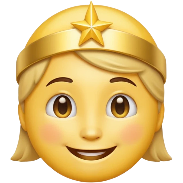 A smiling emoji with a golden halo above its head emoji