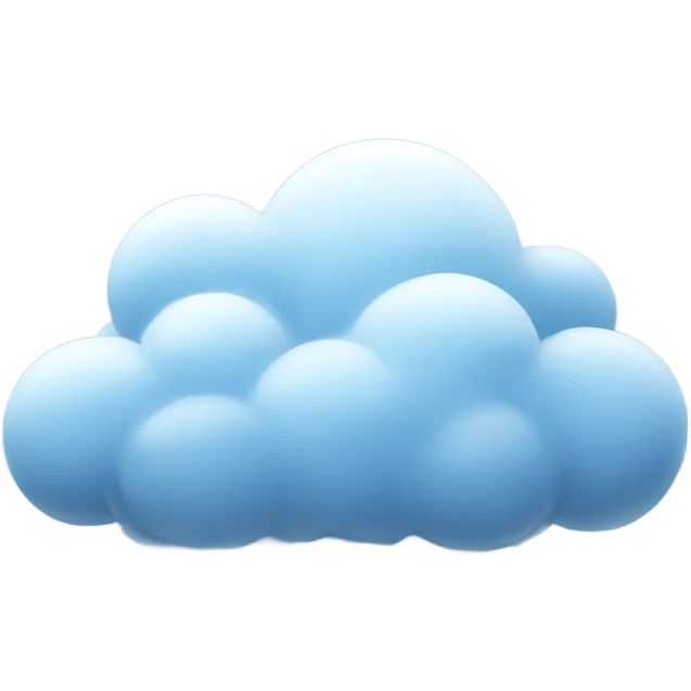 Snowing clouds emoji